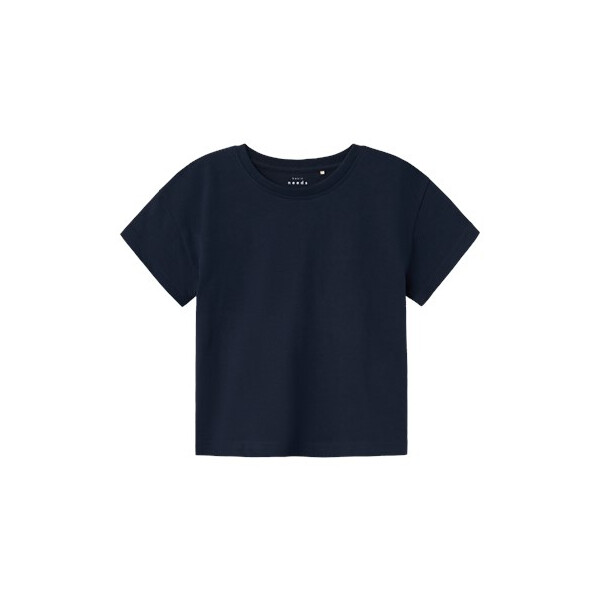 T-Shirt Basic Boxy, dunkelblau
