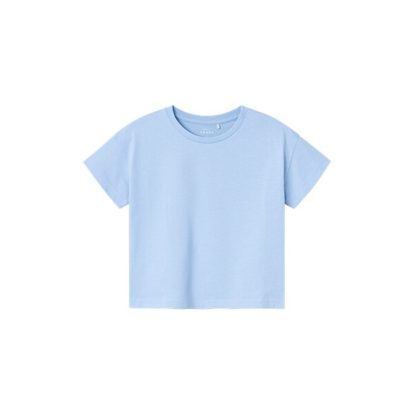 T-Shirt Basic Boxy, Hellblau
