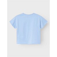 T-Shirt Basic Boxy, Hellblau