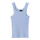 LMTD Rippstrick-Top, hellblau mit Spitze