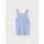 LMTD Rippstrick-Top, hellblau mit Spitze