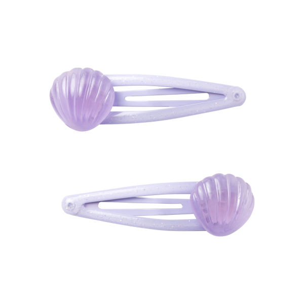 Hairclips Muschel, lila