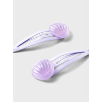 Hairclips Muschel, lila