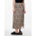 Rock, lang mit Schlitz, Animal-Print