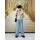 Weite Sommerjeans mit Schleife, hellblau