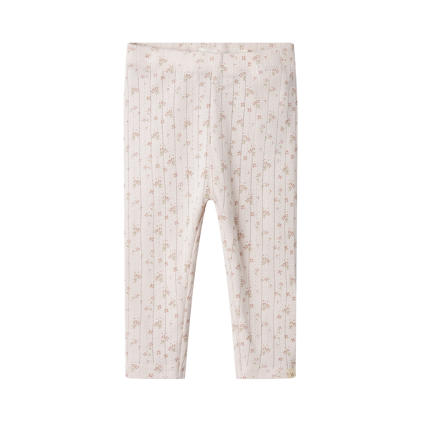 Leggings im Vintagelook mit kleinen Blumen, beige