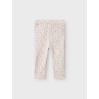 Leggings im Vintagelook mit kleinen Blumen, beige
