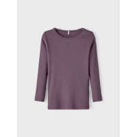 Bio Ripp Langarmshirt, lila, spitze 110