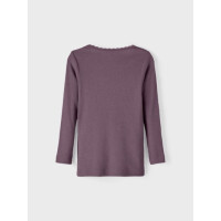 Bio Ripp Langarmshirt, lila, spitze 110