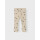 Baby Leggings gerippt mit Gorillamuster, beige