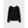 Bio-Longsleeve mit R&uuml;ckenausschnitt, schwarz