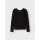 Bio-Longsleeve mit R&uuml;ckenausschnitt, schwarz