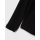 Bio-Longsleeve mit R&uuml;ckenausschnitt, schwarz