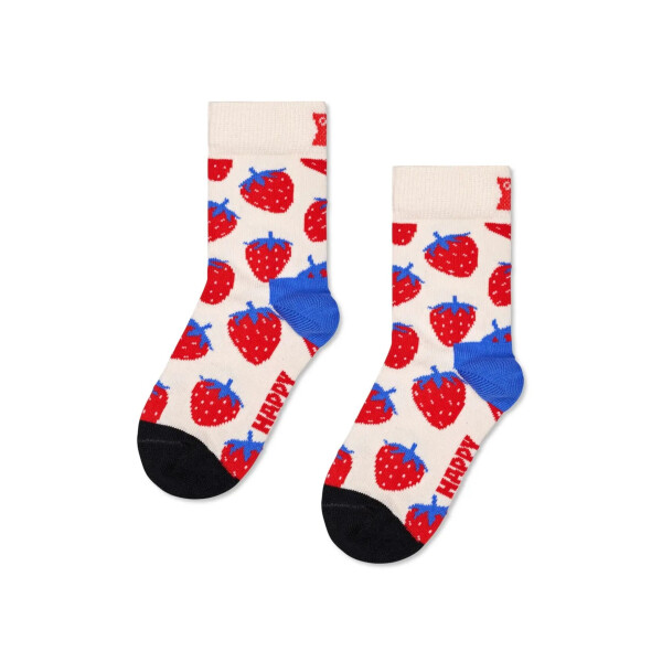 Happy Socks, beige mit Erdbeeren