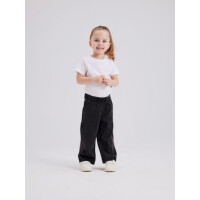 Leichte Hose im Jeanslook, schwarz