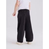 Leichte Hose im Jeanslook, schwarz