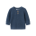 Strickpulli mit kleiner Knopfleiste, blau meliert