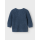 Strickpulli mit kleiner Knopfleiste, blau meliert