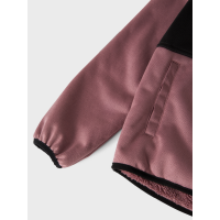 Kids Teddy Softshell Jacke, altrosa-schwarz