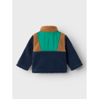 Mini Teddy Jacke, gr&uuml;n/braun/blau