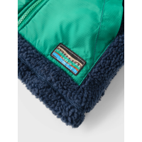 Mini Teddy Jacke, gr&uuml;n/braun/blau