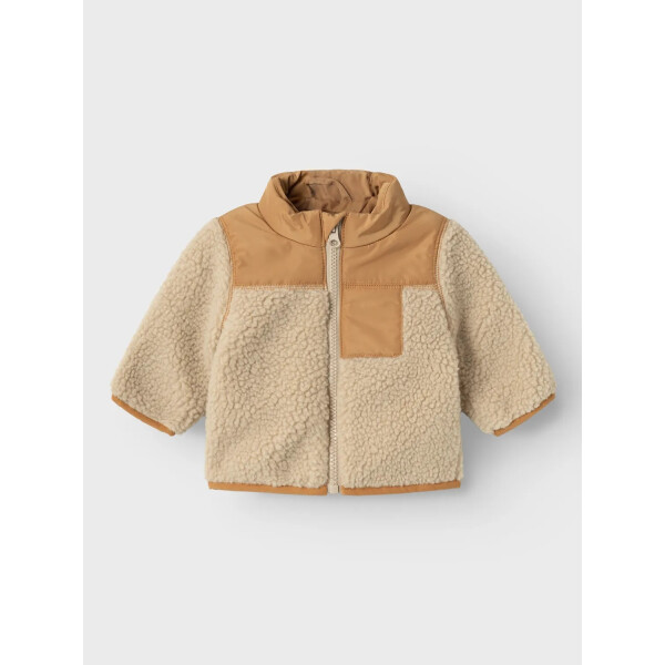 Baby Teddy Jacke, beige/brown