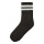 Socken mit Streifen, schwarz/wei&szlig;