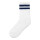 Socken mit Streifen, wei&szlig;/dunkelblau