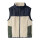 Kids Teddy Weste, beige/dunkelblau