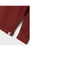 Langarmshirt Lochmuster, rot