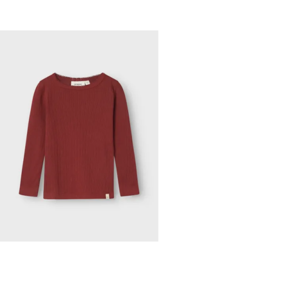 Langarmshirt Lochmuster, rot 98
