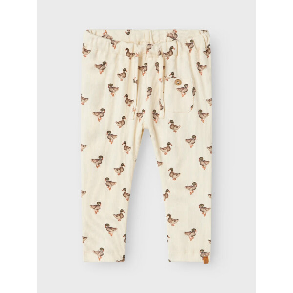 LilAtelier Hose gerippt mit Enten, beige