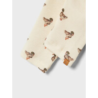 LilAtelier Hose gerippt mit Enten, beige