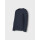 Langarmshirt gerippt, dunkelblau