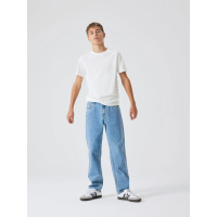 LMTD Dad Straight Pant, medium blue denim
