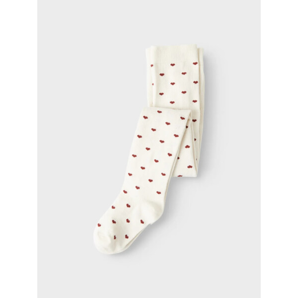 LilAtelier Strumpfhose mit Herzen, wollwei&szlig;