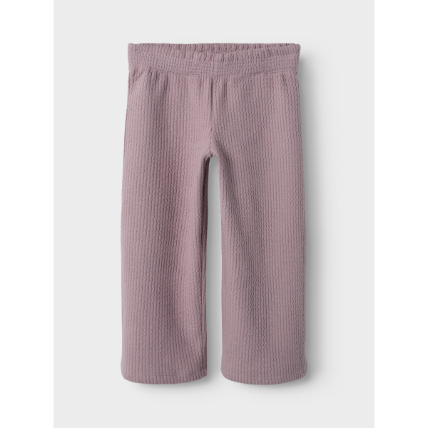 Mini Wide Pant mit Stuktur, altrosa