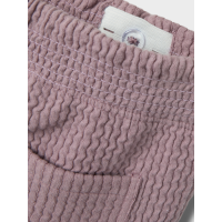 Mini Wide Pant mit Stuktur, altrosa