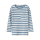 Ripp Langarmshirt mit Brusttasche, gestreift blau/wei&szlig;