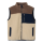 Kids Teddyweste, beige/braun/blau