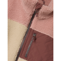 Teddyweste, beige/braun/rosa