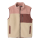 Teddyweste, beige/braun/rosa