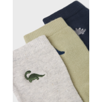 Socken 3er Pack mit Dinostickerei