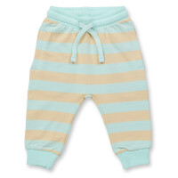Sweat Pant, hellblau/beige gestreift