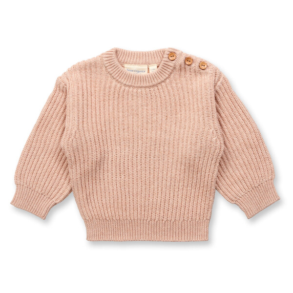 Strick-Pullover, hell-rosa
