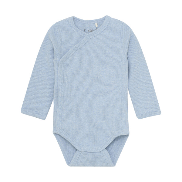 Wickelbody meliert, hellblau