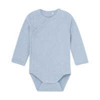Wickelbody meliert, hellblau
