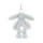 Bashful Silver Bunny Bag Charm