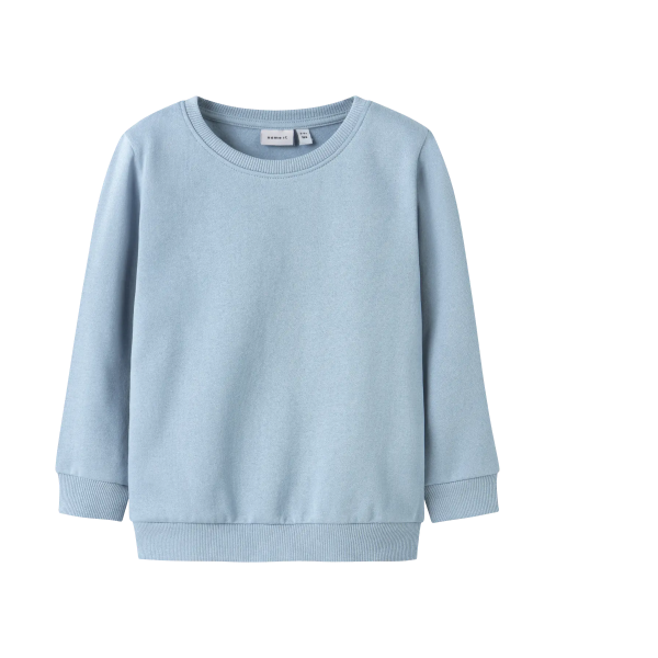 Mini Basic Pullover, hellblau 110