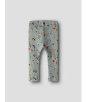 Baby Leggings mit Blumen und Pilzen, mint